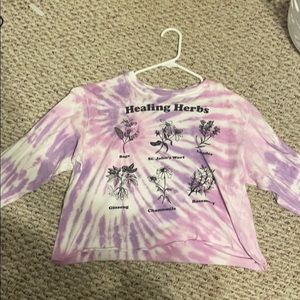 Tie Dye healing herbs shirt